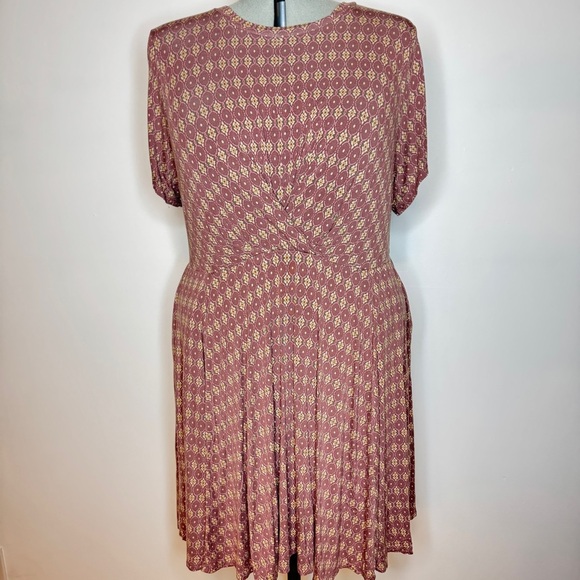 Torrid Drape Front Skater Dress - Picture 2 of 5